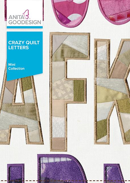 Crazy Quilt Letters Embroidery Collection