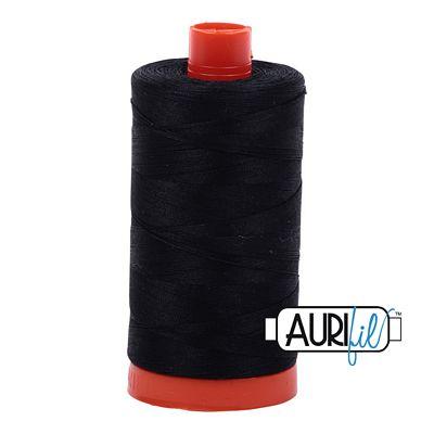 Aurifil Thread 50wt  Black 