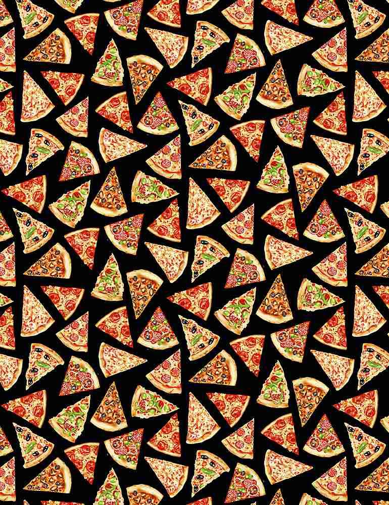 CD8887 Black Mini Pizza Slices