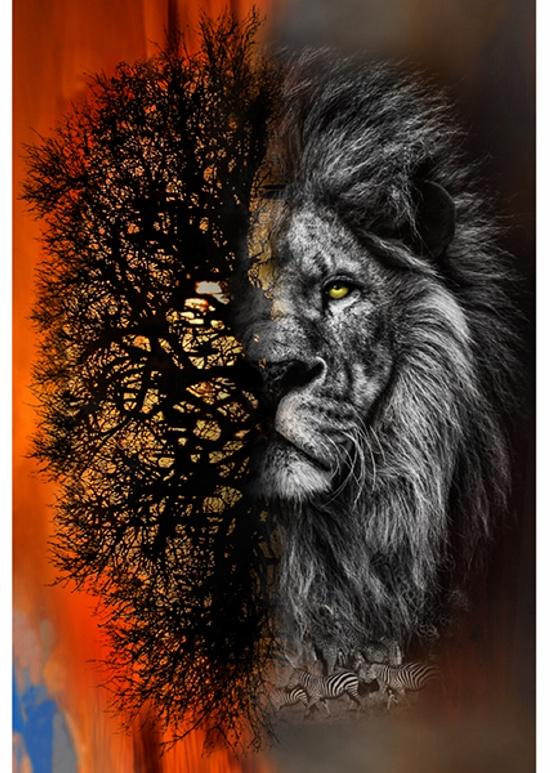 R4636.151 Lion Panel Call of Wild