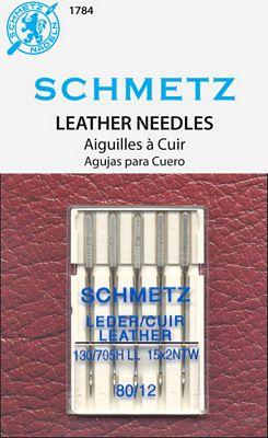 Schmetz Leather 5-pk Size 80/12