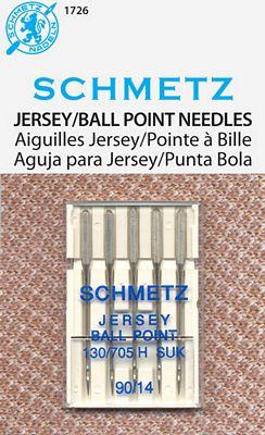 Schmetz Jersey/Ballpoint 5-pk Size 90/14