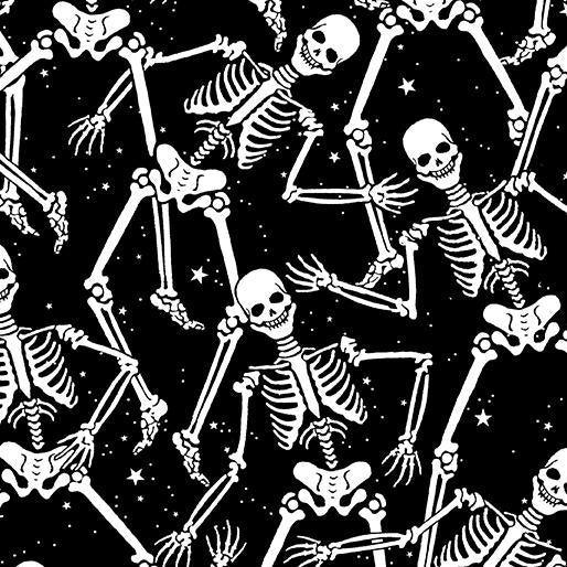 12542G12B Black Skeleton Crew - -Halloween Spirit