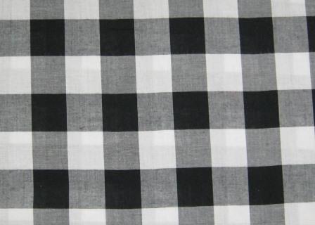 12843 Blk/Wht Large Gingham