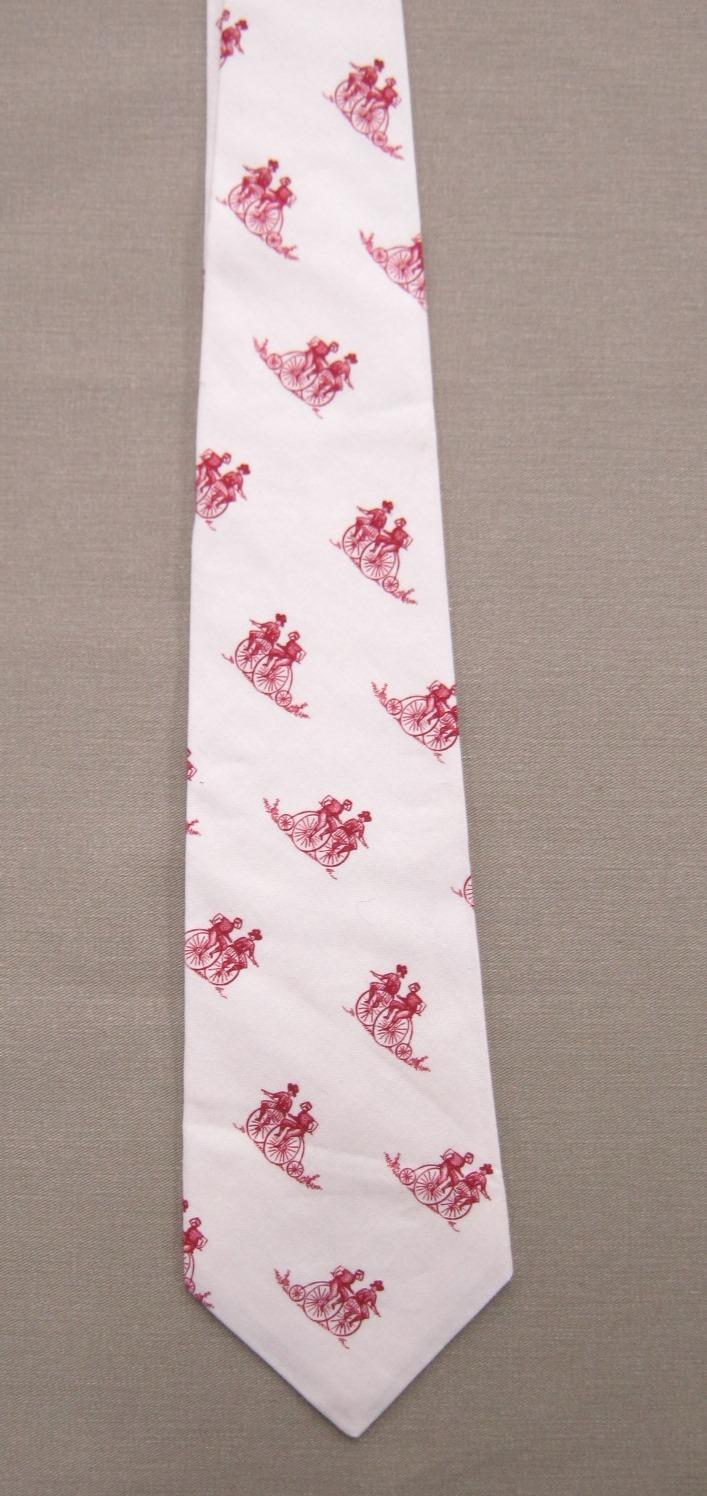 Tie - Red Retro Bicycle Reproduction Print