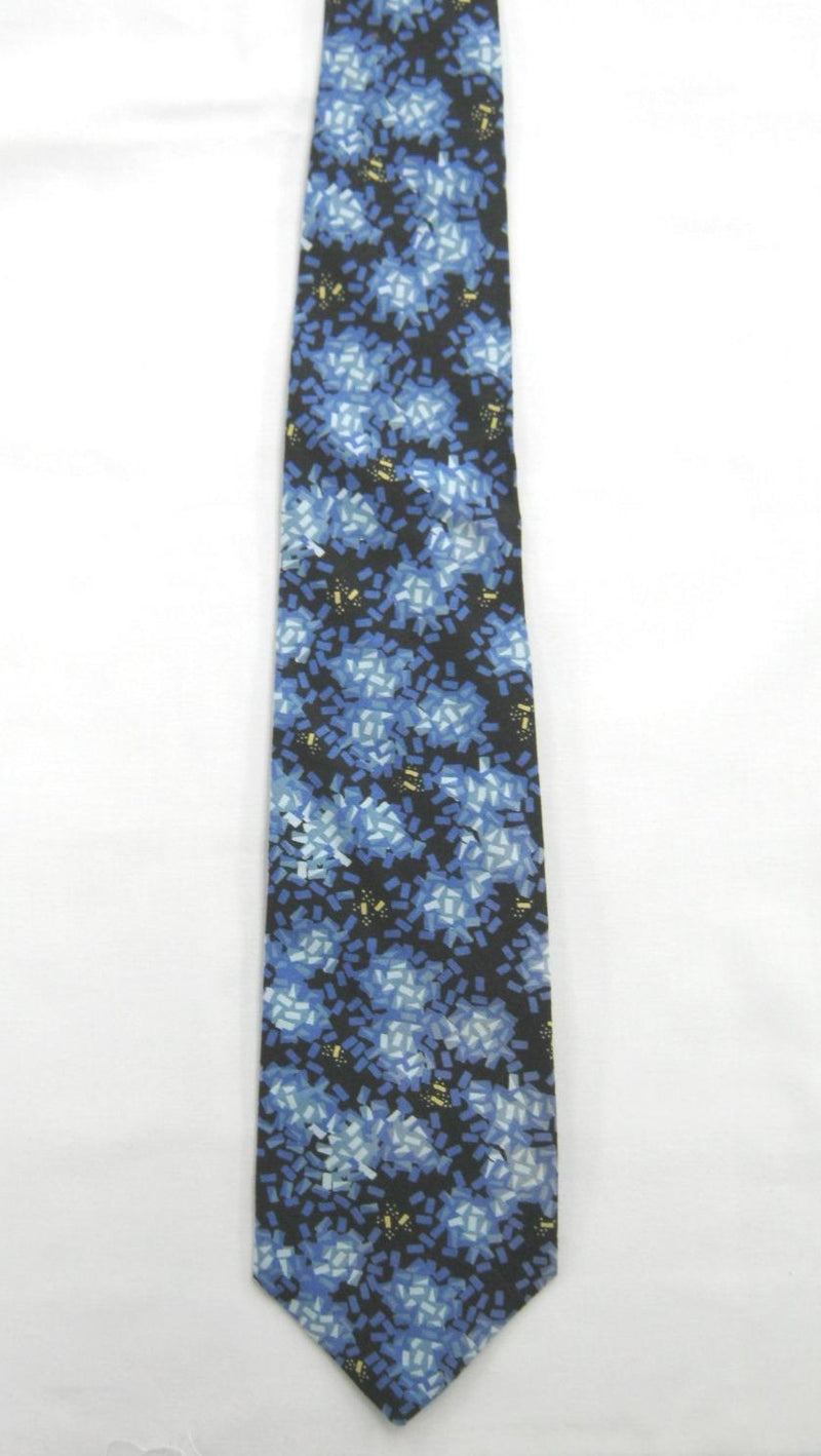 Tie - Blue Geometric Reproduction Print