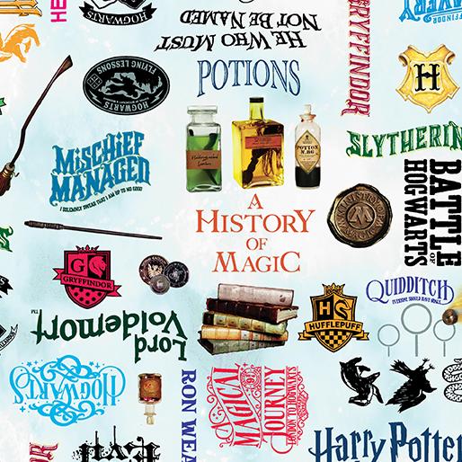 Pre-Order - 15214.05 Sky Blue Words - Harry Potter