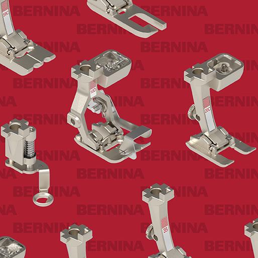 1604610B Red Sewing Feet - Bernina Exclusive Prints