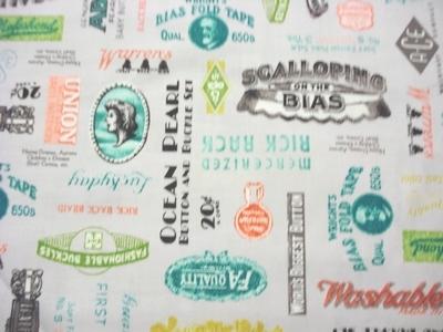 22152 Grey Vintage Labels - Dressmaking Collection