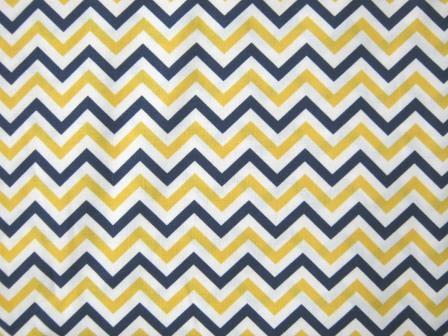 39076.134 Navy Yellow Chevrons - Ups and Downs