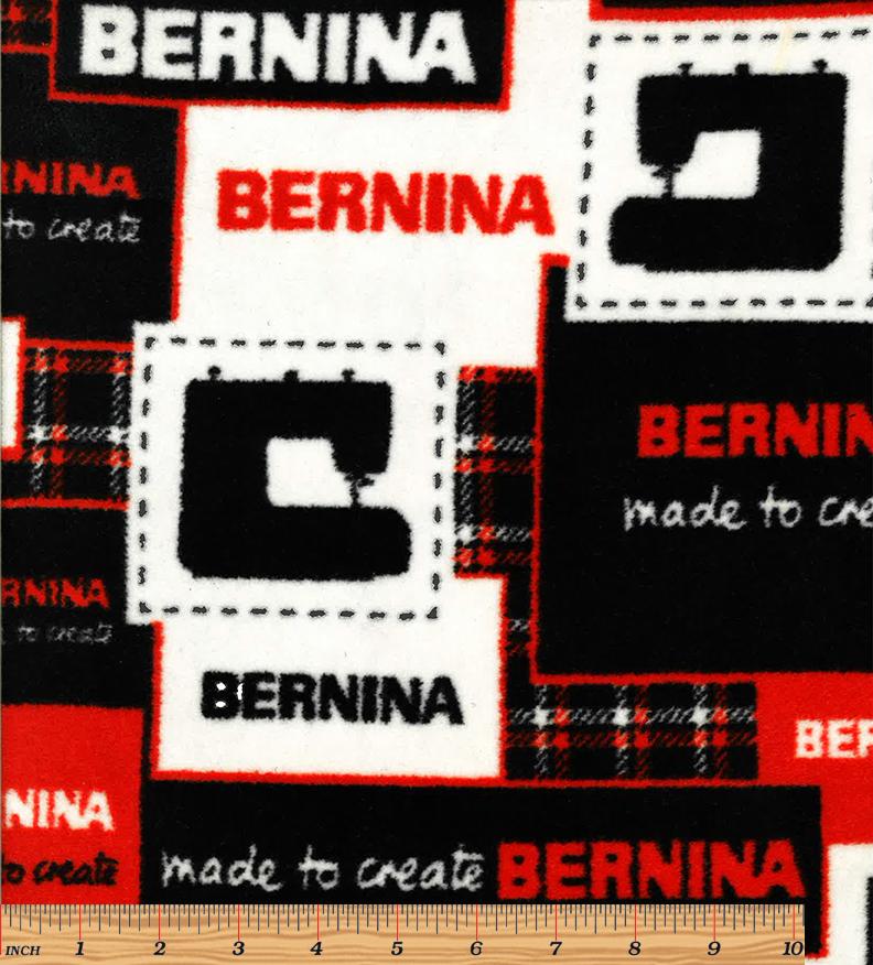 7735FL99B Multi Bernina Logo Fleece - Bernina Exclusive Prints