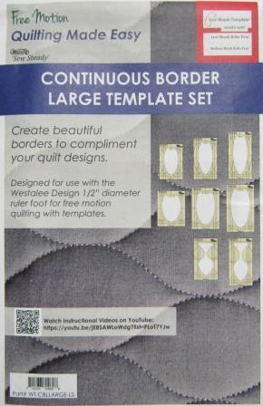 Westalee Continuous Borders Large Template Set - Low Shank