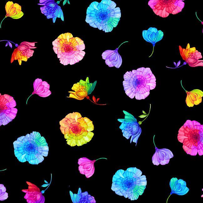 CD3818 Tossed Flowers - Petal Power