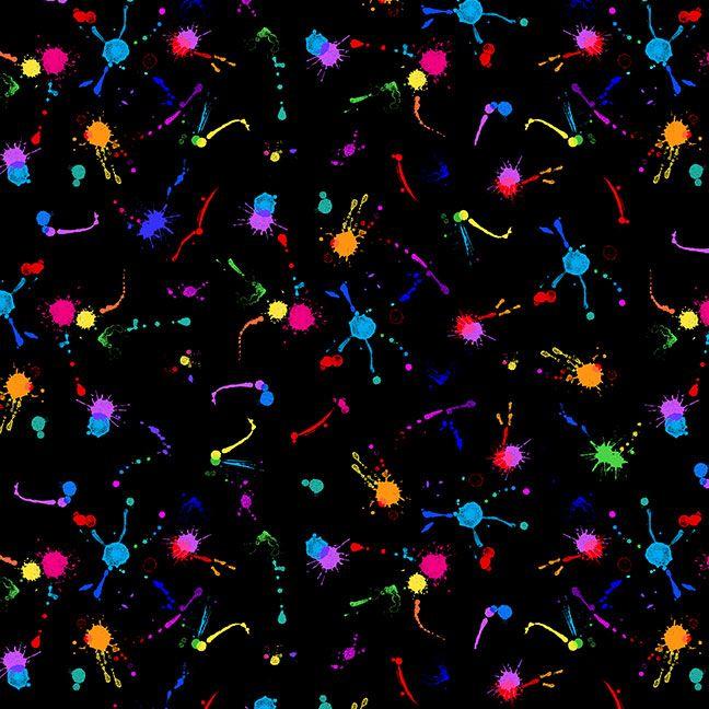 CD3824 Painted Splash Dots - Petal Power