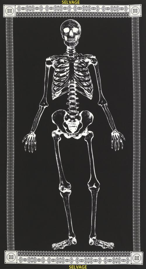 CG3650 Black Glow-In-The-Dark Skeleton Panel