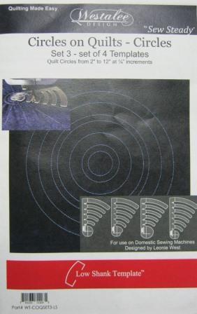 Westalee Circles on Quilts Template Set 3 - Low Shank