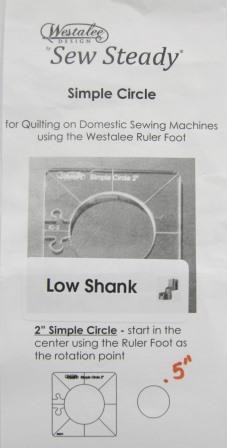 Westalee Simple Circle 1/2" Template - Low Shank