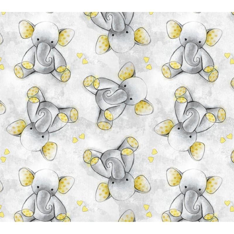 DATDT4464-of-3 Elephants - Baby Flannel