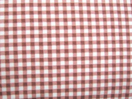 DS.1003.B Desert Sky Marsala Gingham Cotton/Spandex Knit