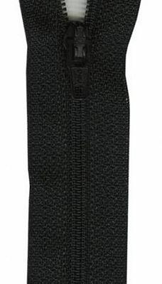 F72-12-2 Black 12" Polyester Zipper