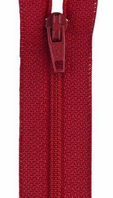 F72-22-128 Red 22" Polyester Zipper