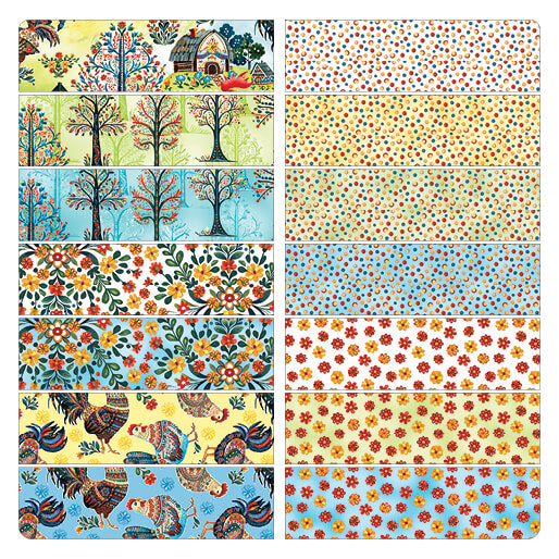 Farm Feathered Folk Fat Quarter Bundle