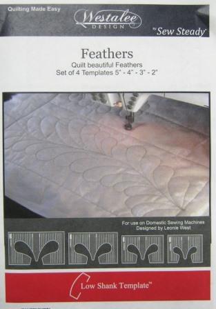 Westalee Feathers Template Set - Low Shank