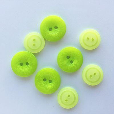 JABC8-07 Green Glow  Buttons Snack Pack