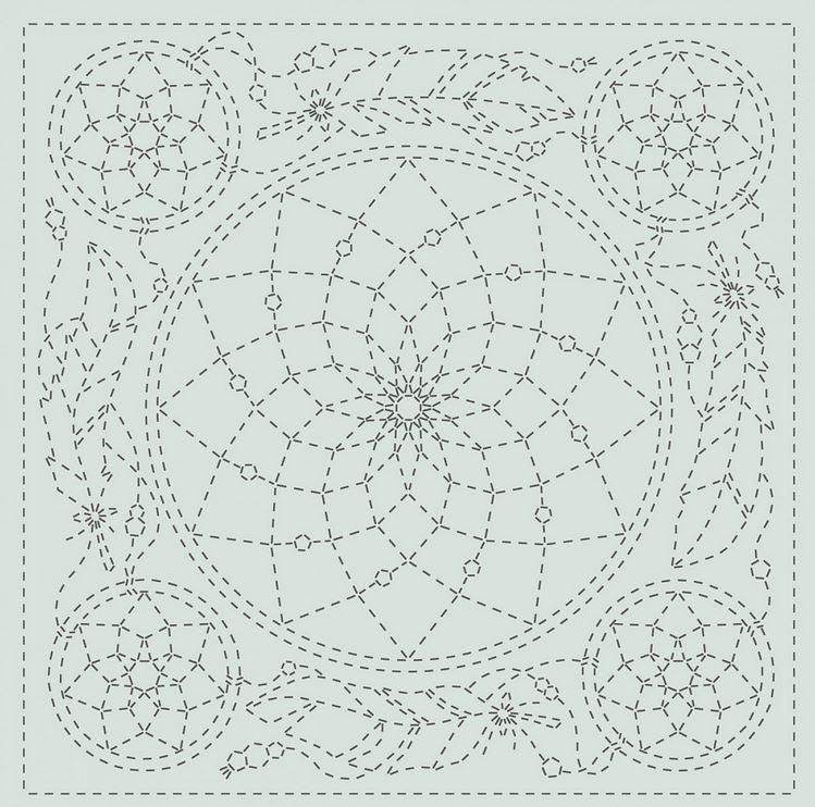 Sashiko Cloth - Dream Catcher