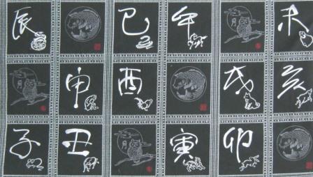 QWR1010.11B Black - Chinese Zodiac Panel