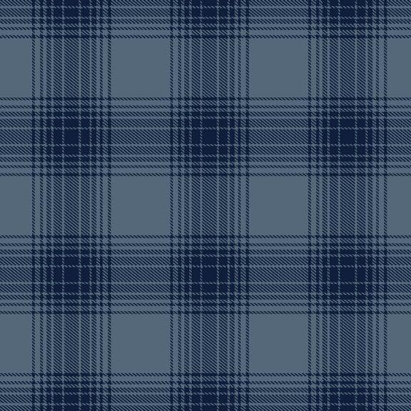 R091422 Denim Cool Blues - Primo Plaid Flannel