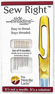 Sew Right Side Threading Needles 9pk
