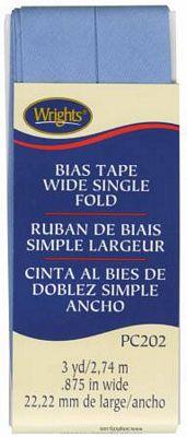 Wide Single Fold Bias Tape Delft Blue