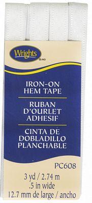 Hem Tape Iron-on White 1/2 inch