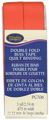 Double Fold Quilt Binding Neon Red 706-025