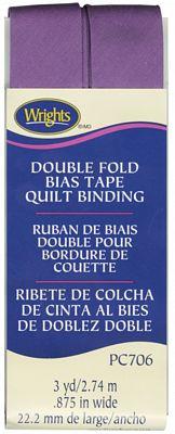 Double Fold Quilt Binding Purple