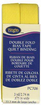 Double Fold Quilt Binding Canary 706-086