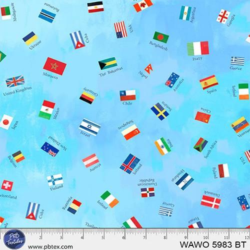5983BT Multi Flag Toss - What A World