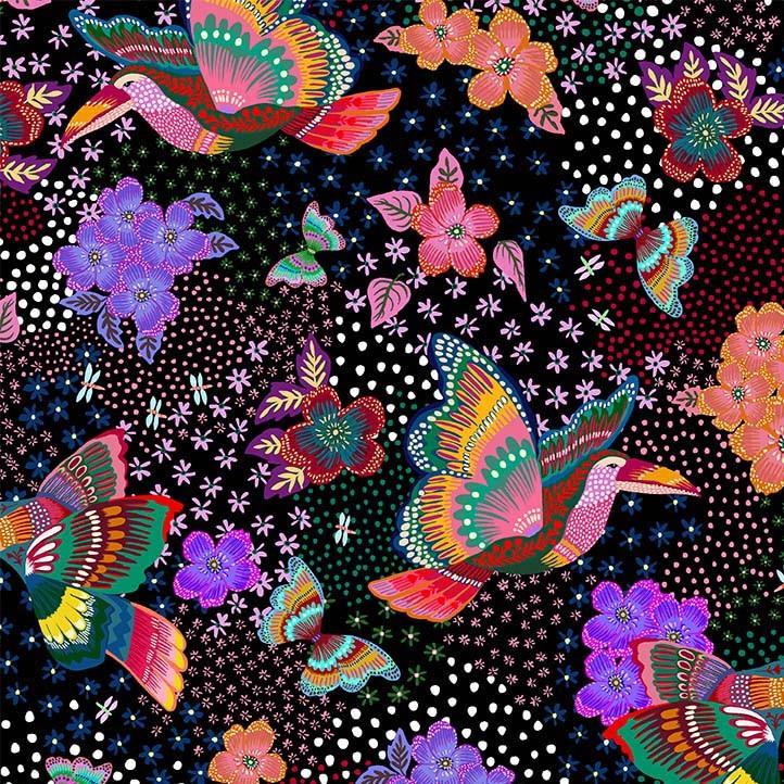 12599-Black Rainforest Paradise - Rainforest Dream