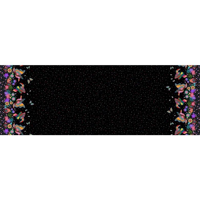 12606-Blk Rainforest Dream Border - Rainforest Dream