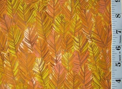 Y1936.69 Dk Gold Tonal Pine Leaves - Fall Feast