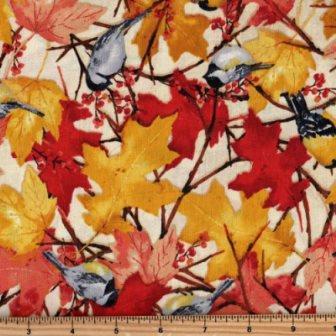 Y1938.59 Butter Large Leaves with Birds