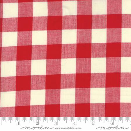 12134.11 Picnic Basket Check Red Woven