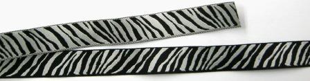 Zebra Black & White Ribbon 5/8" (16mm)