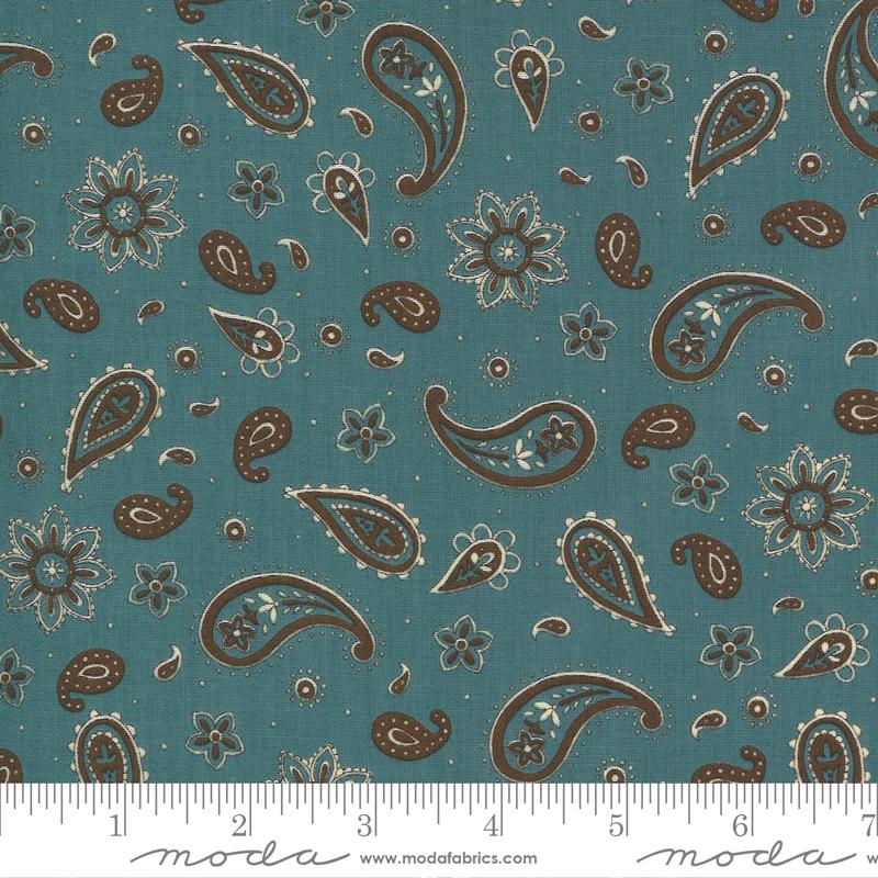 19995.13 Turquoise Paisley - Home On The Range