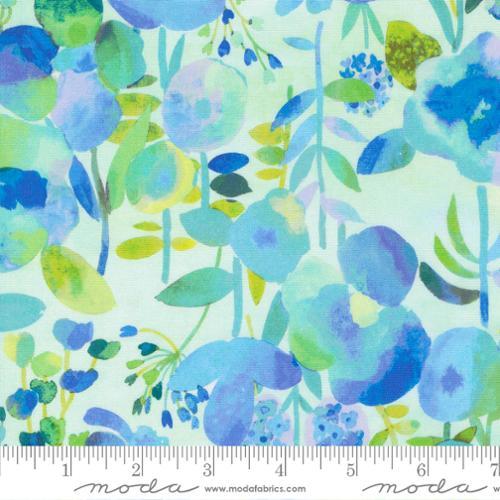 33730.14 Turquoise Dreamy Flowers - Gradients Auras