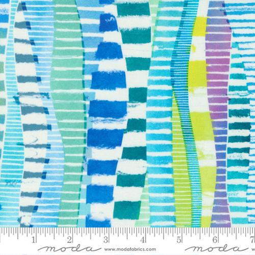 33735.14 Turquoise Stripey Stripes - Gradients Auras