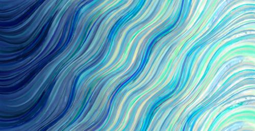 33736.13 Sapphire Watercolor Wave Ombre - Gradients Auras
