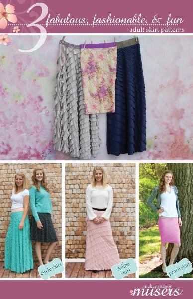 3 Fabulous Fashionable & Fun Adult Skirt Patterns