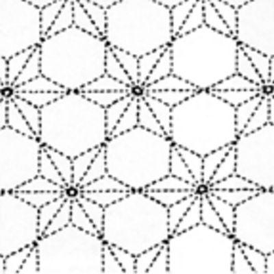 Sashiko Sampler Tobi asa-no-ha (210) Navy